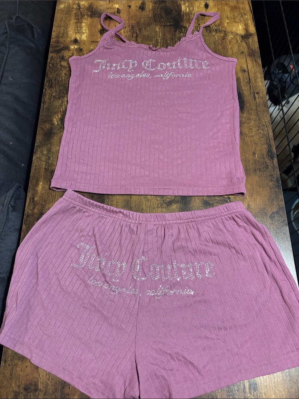Juicy Couture Women's Ribbed Tank & Shorts Sleep Set